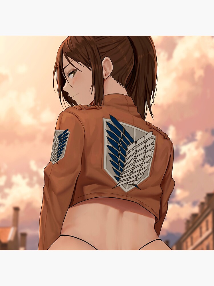 Sexy Sasha Braus Blouse Lewd Butt Thicc Booty Attack On Titan Aot