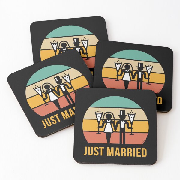 Item preview, Just Married – (Wedding / Marriage / Sparkling Wine / Sunset / 5C) designed and sold by MrFaulbaum.