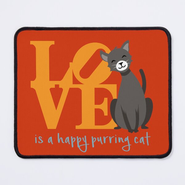 Item preview, Love is a Happy Purring Cat designed and sold by littlebearart.