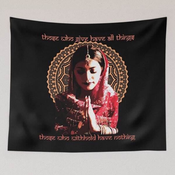 Item preview, Those Who Give Have all Things, Those Who Withhold Have Nothing, Hindu Proverb, Hinduism, Mandala designed and sold by Proverbial Wisdom Design.