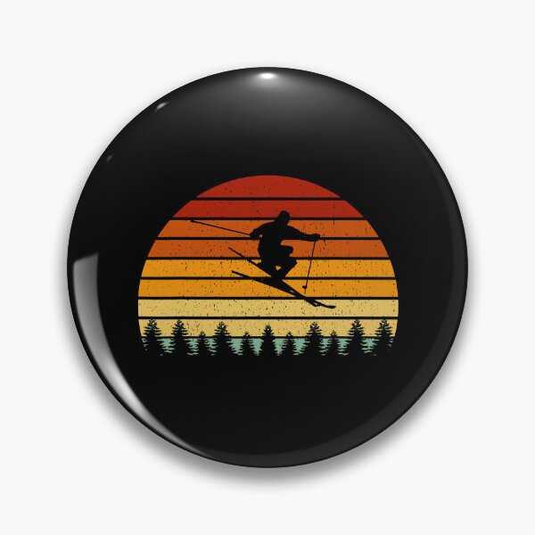 Item preview, Sunset Skiing - Skiers Vintage designed and sold by levintere.