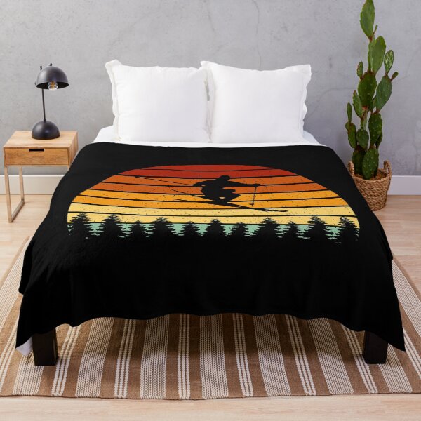 Item preview, Sunset Skiing - Skiers Vintage designed and sold by levintere.