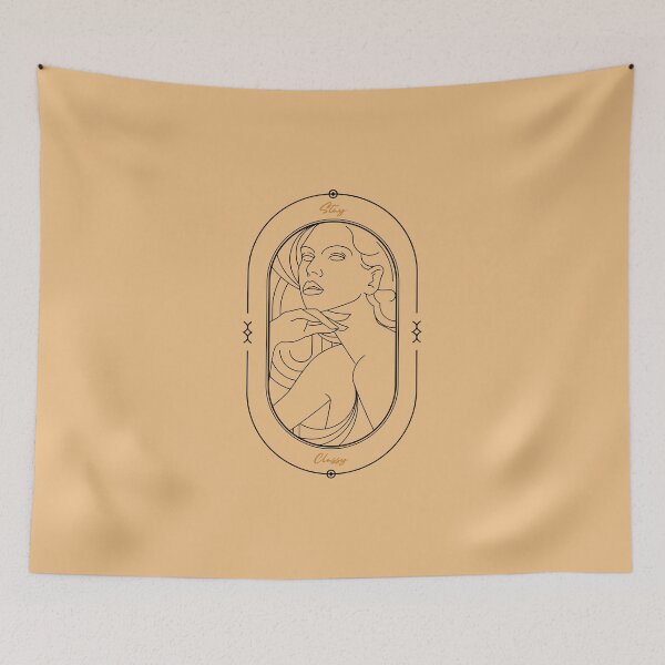 Item preview, Stay Classy - Beautiful Deco Woman, Black on Beige (light) designed and sold by Quirkdom.