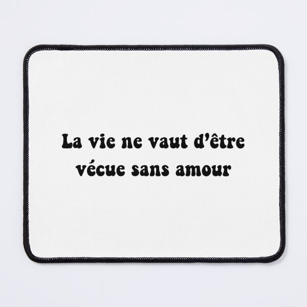 Item preview, Life is not worth living without love french quote Serge Gainsbourg designed and sold by Rozbud.