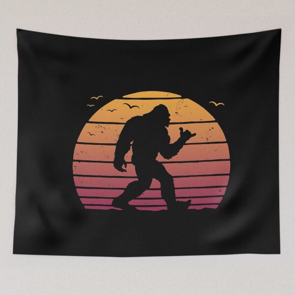 Item preview, Bigfoot Surfing Beach vacation Retro designed and sold by ShaneGuzman.