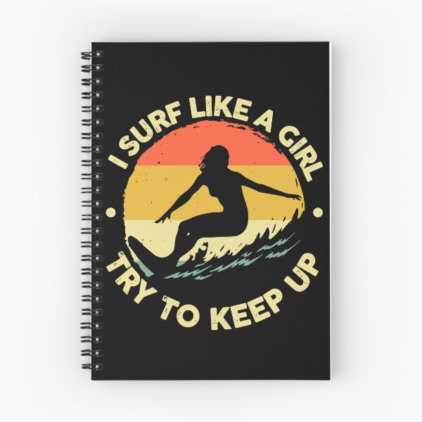 Item preview, Funny Surf Like A Girl Surfer Retro designed and sold by ShaneGuzman.