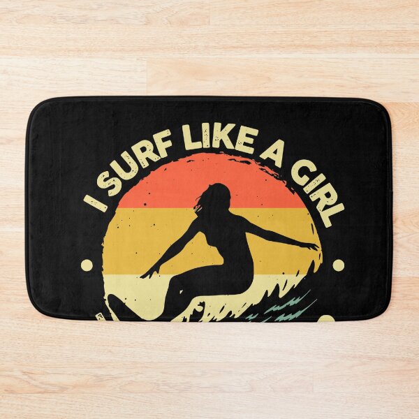 Item preview, Funny Surf Like A Girl Surfer Retro designed and sold by ShaneGuzman.