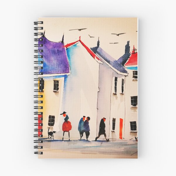 Artikelvorschau, Bunte Landschaftsstraßen Aquarell-Kunstdruck #1 entworfen und verkauft von Jam3x.