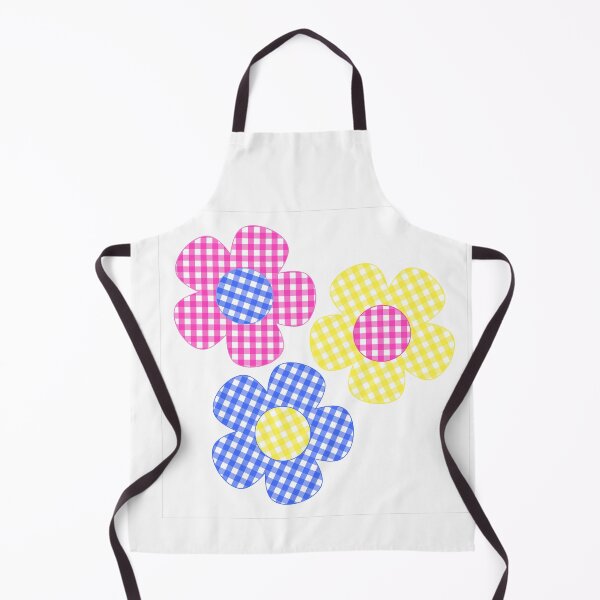 Item preview, Flowers Pink, Yellow, Blue on White 2 designed and sold by Shapes-Mania.