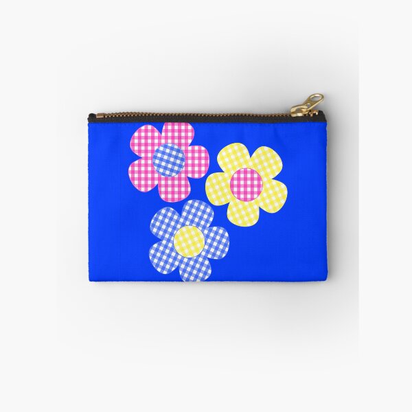 Item preview, Flowers Pink, Yellow, Blue on Navy designed and sold by Shapes-Mania.