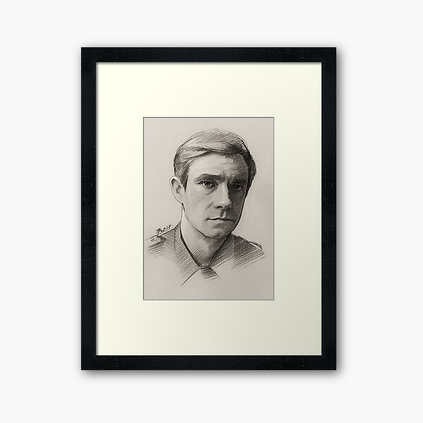 Item preview, Martin Freeman, Pencil Portrait designed and sold by TendaLee.