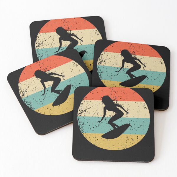 Item preview, Surfing Girl Vintage Retro Surfer designed and sold by ShaneGuzman.