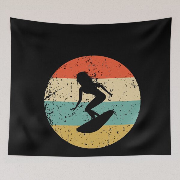 Item preview, Surfing Girl Vintage Retro Surfer designed and sold by ShaneGuzman.