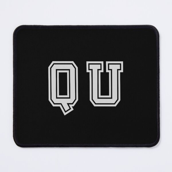 Item preview, Q.U. Varsity Initials | Varsity Letters | Black And White | Personalised Gifts designed and sold by Avo And Sriracha.