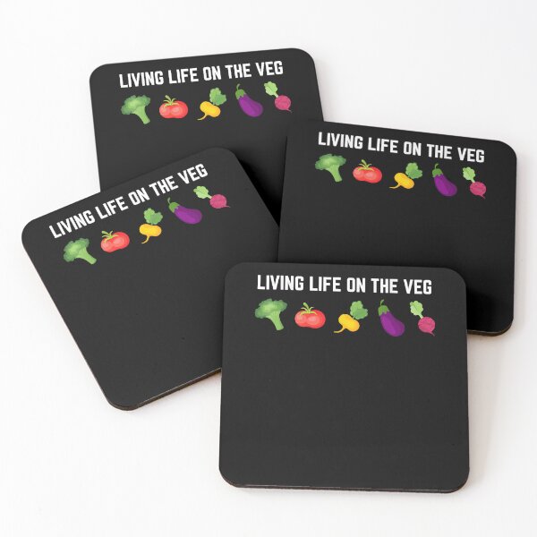 Item preview, Living Life on the Veg! - Vegan or Vegetarian T-Shirt designed and sold by abigailbullock.