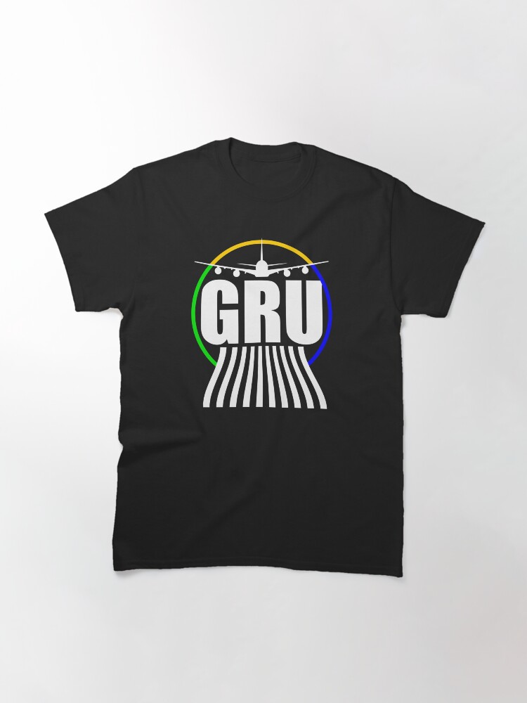 Alternate view of GRU São Paulo Guarulhos Airport 3 Letter Code Classic T-Shirt