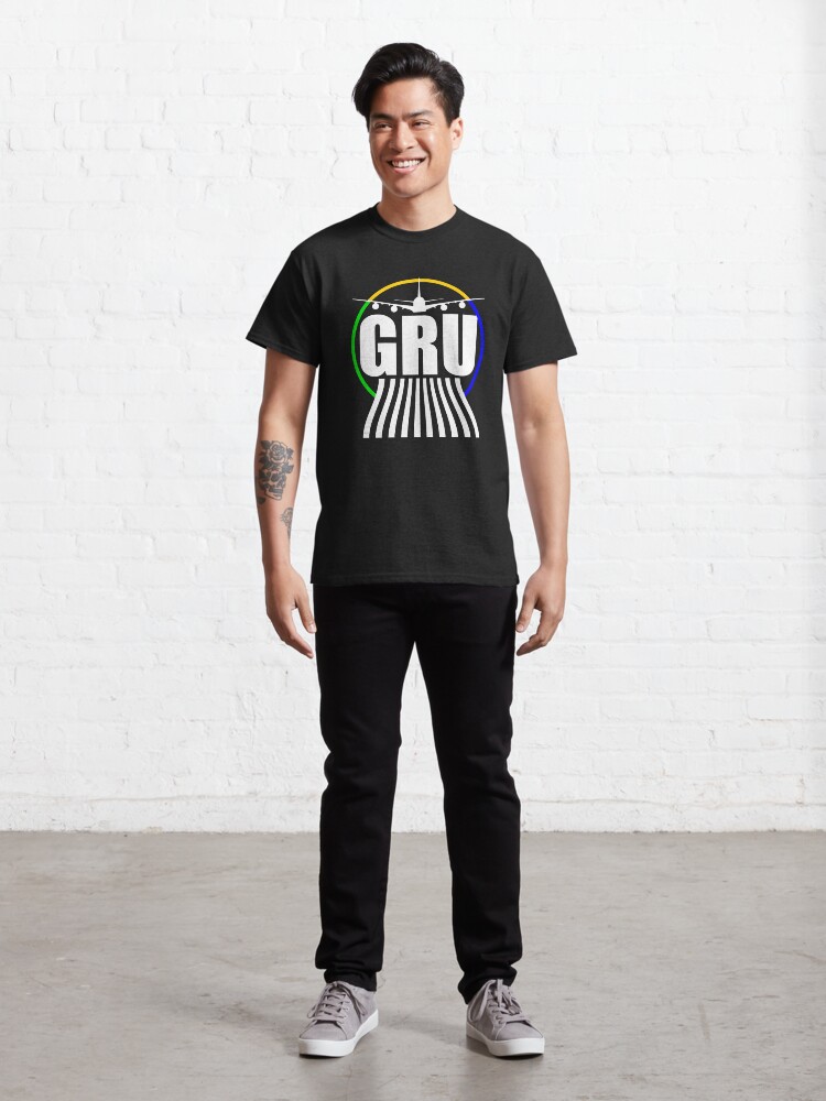 Alternate view of GRU São Paulo Guarulhos Airport 3 Letter Code Classic T-Shirt
