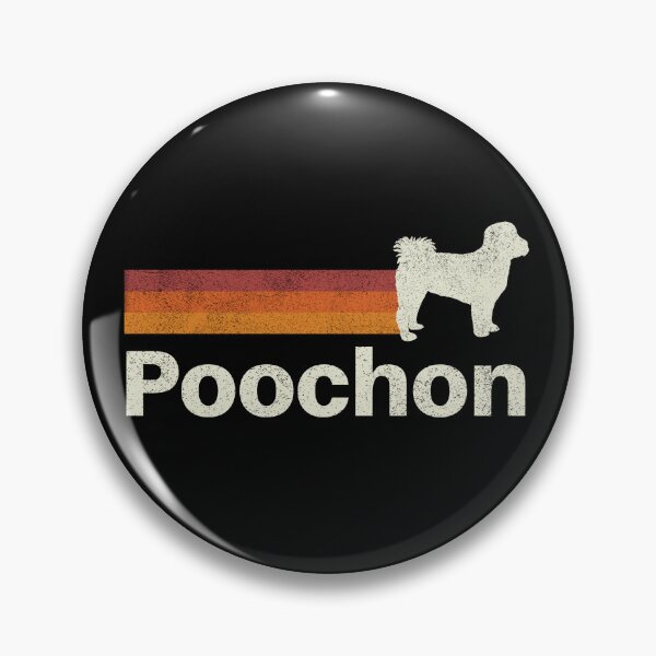 Item preview, Poochon Dog Vintage Retro Pet Lover designed and sold by rafaeltto.