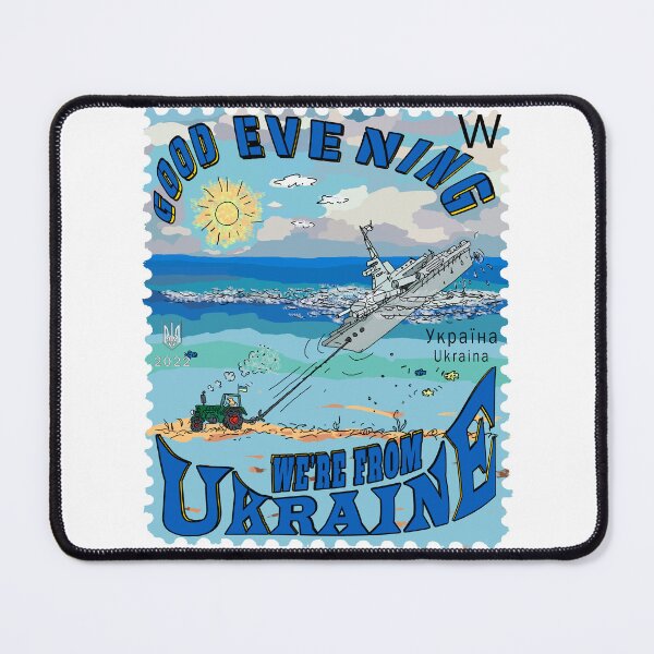 Item preview, Ukrposhta Postage Stamp - Ukrainian Farmers Stealing Ship designed and sold by Aide.