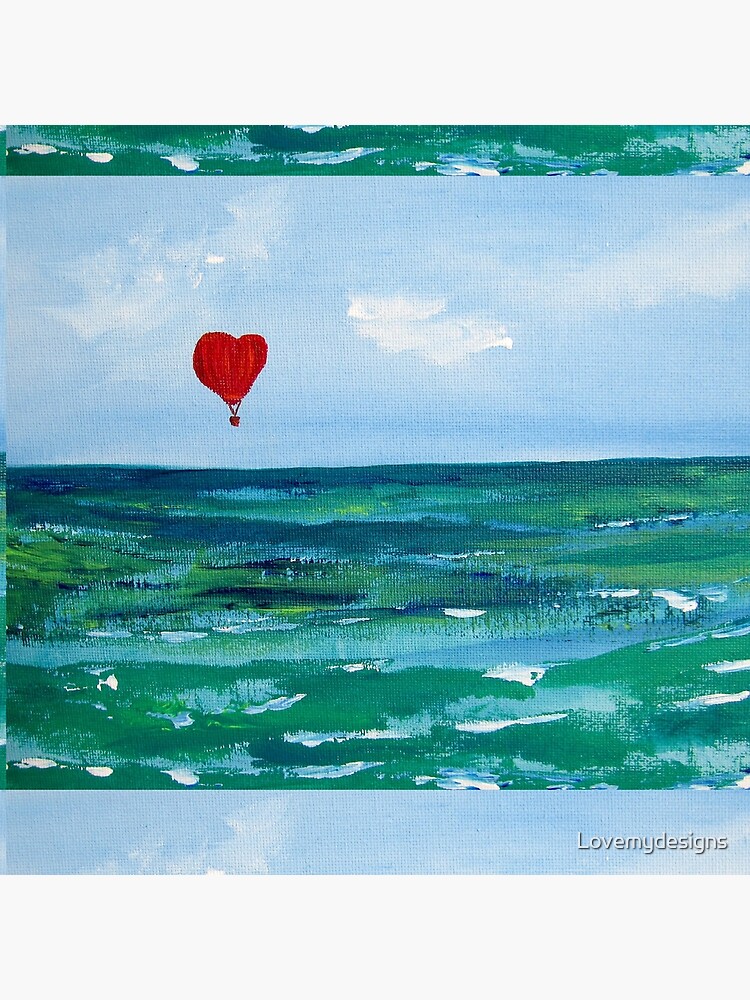 Hot air balloon over the sea by Lovemydesigns