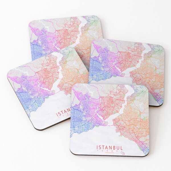 Item preview, Istanbul City Map of Turkey - Colorful designed and sold by deMAP.