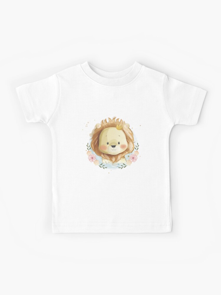 Kids Cute little Princess & Lion Cubs T-shirt Birthday Gift Idea