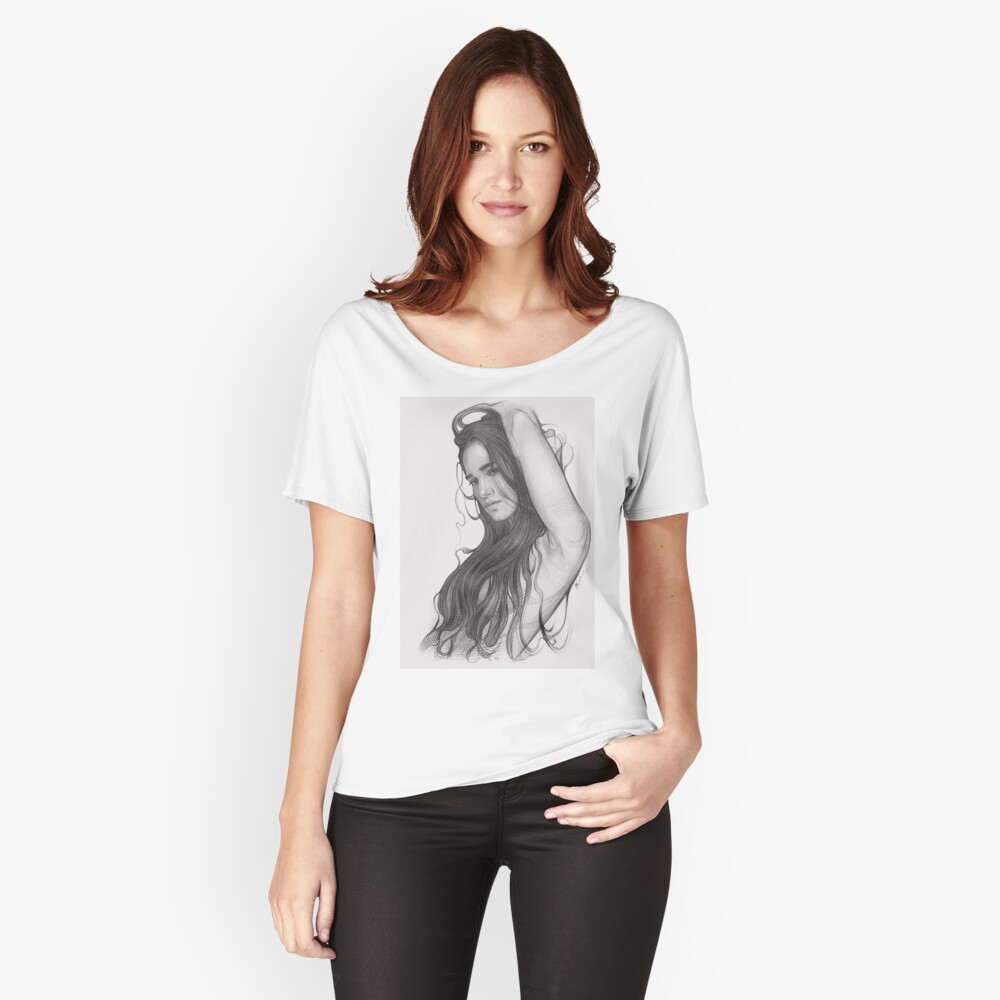 Vista previa del artículo con la obra «Camiseta ancha», diseñado y vendido por TendaLee.