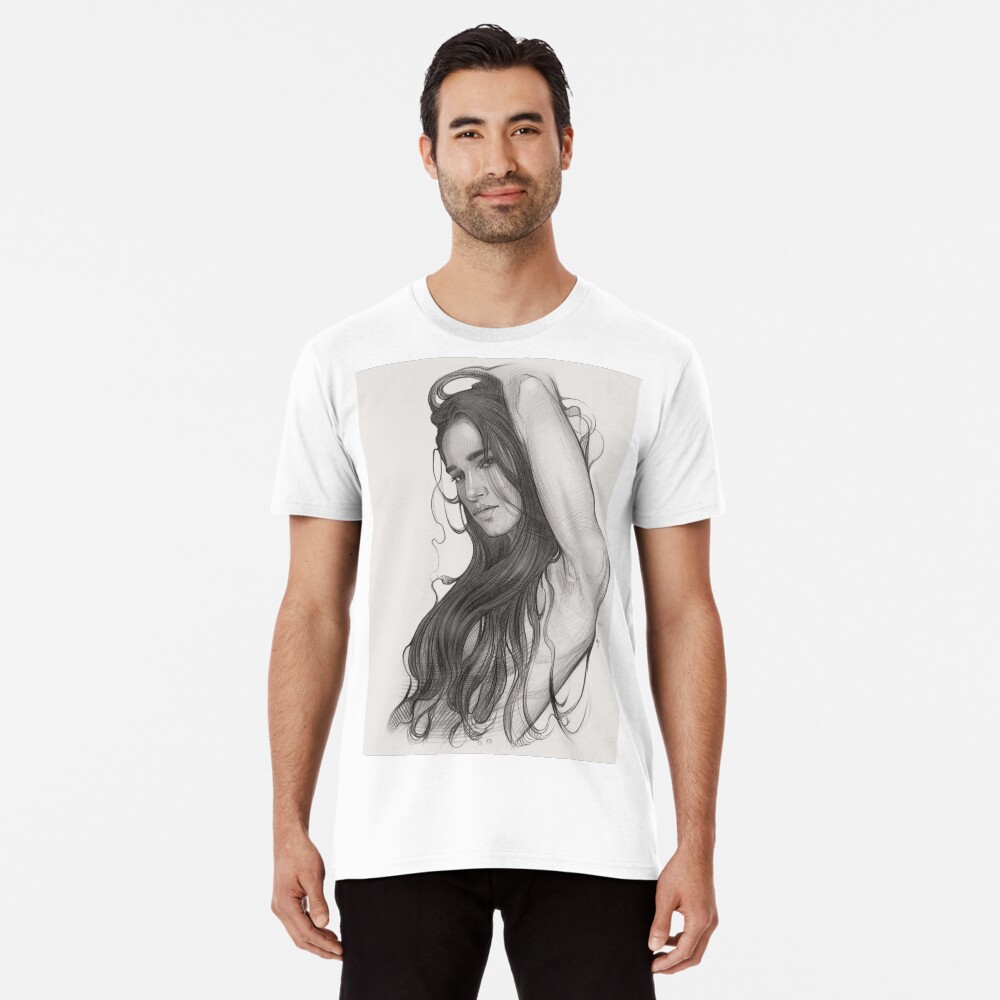 Vista previa del artículo con la obra «Camiseta premium», diseñado y vendido por TendaLee.