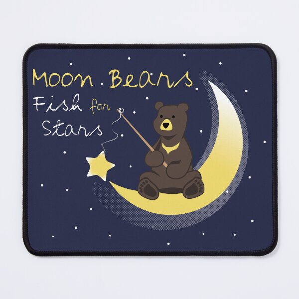 Item preview, Moon Bears Fish for Stars designed and sold by littlebearart.