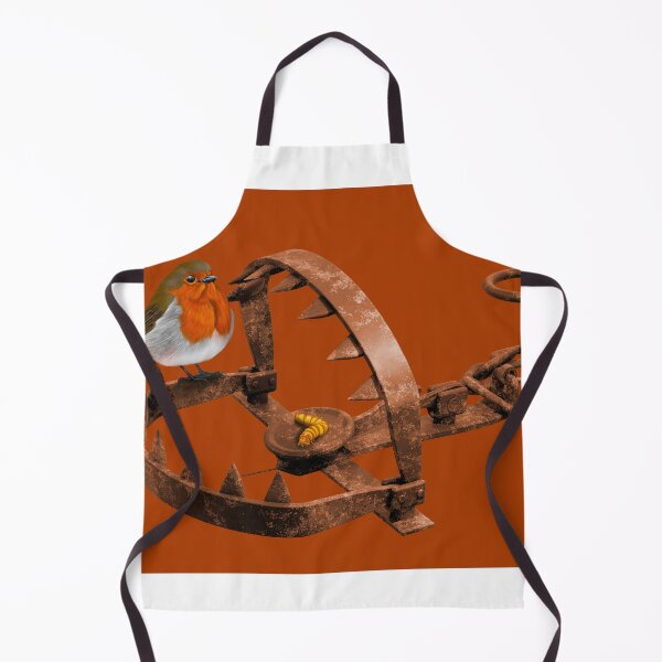 Item preview, Robin on a rusty bear trap designed and sold by Paul Fleet.