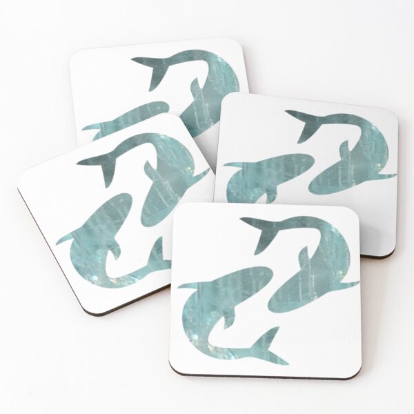 Item preview, Pisces Zodiac Symbol Silhouette Design With March Birthstone Aquamarine Background  designed and sold by TacoRose.
