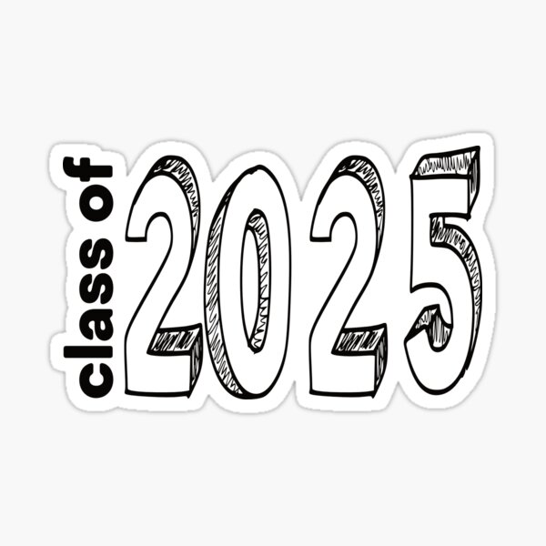 "Class of 2025 Perspective" Sticker by pucksters Redbubble