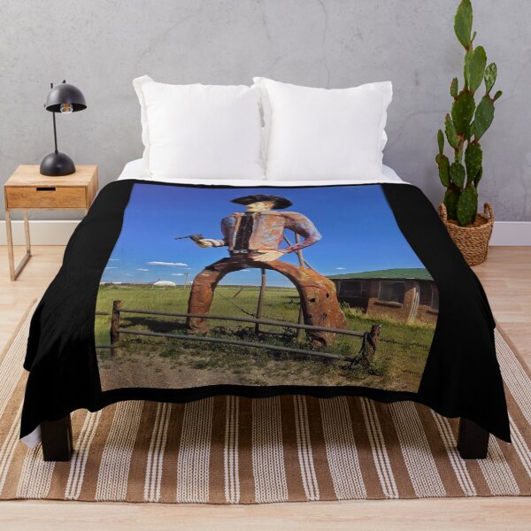 Item preview, Vintage Texan Cowboy Metal Art Figure designed and sold by CapeCodGiftShop.