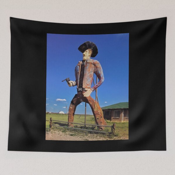 Item preview, Vintage Texan Cowboy Metal Art Figure designed and sold by CapeCodGiftShop.
