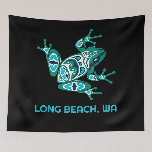 Item preview, Long Beach WA Frog Pacific NW Native American Indian T-Shirt designed and sold by abigailbullock.