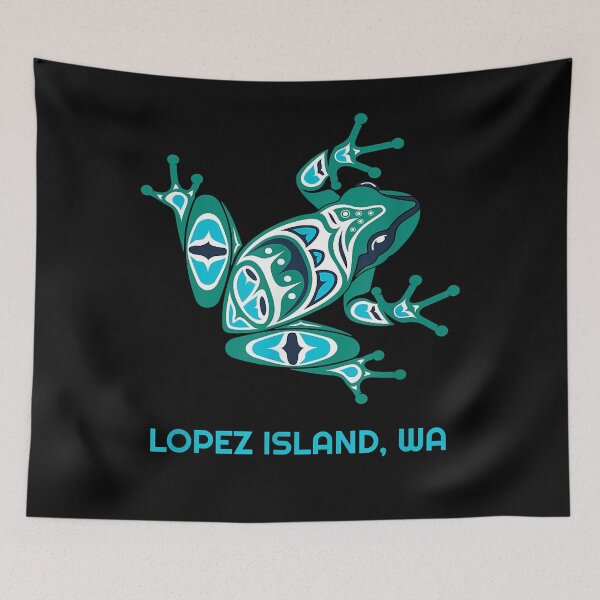 Item preview, Lopez Island WA Frog Pacific NW Native American Indian T-Shirt designed and sold by abigailbullock.