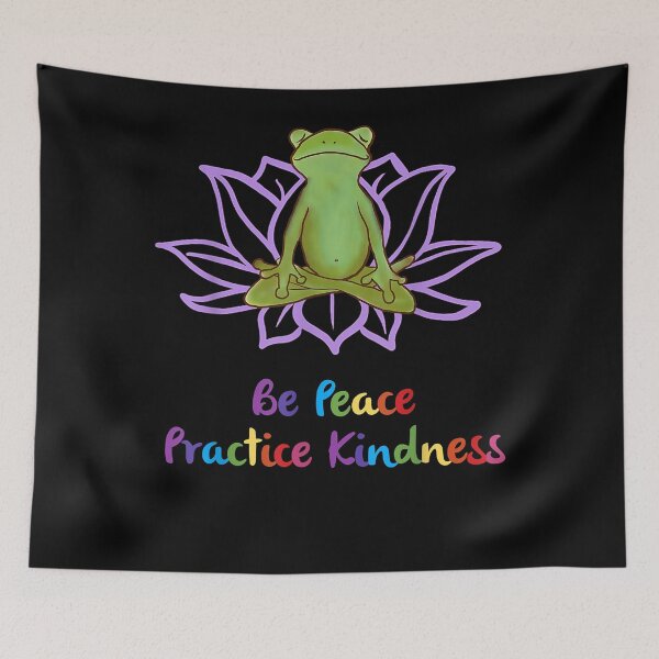 Item preview, Lotus and Frog, Be Peace Practice Kindness T-Shirt designed and sold by abigailbullock.