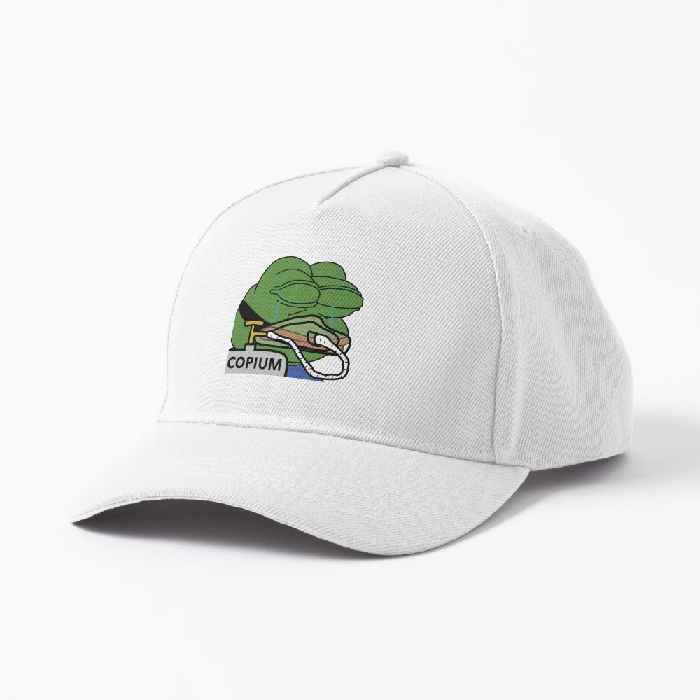 Cheap Copium Emote Pepe The Frog Baseball Cap fashionable foam