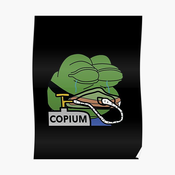 "Copium Emote High Quality" Poster by SimplyNewDesign | Redbubble