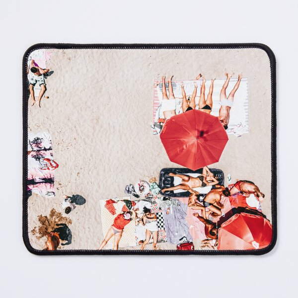 Item preview, Red Umbrellas, Aerial Beach Umbrellas, People In Hot Summer Sun, Beach Aerial Photography designed and sold by radub85.