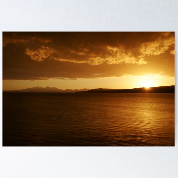 Item preview, Sunset - Lake Taupo, New Zealand designed and sold by Philip Wong.