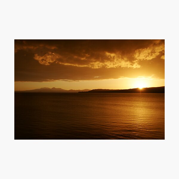 Item preview, Sunset - Lake Taupo, New Zealand designed and sold by Philip Wong.