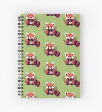 Red Panda Eating Ramen Spiral Notebook