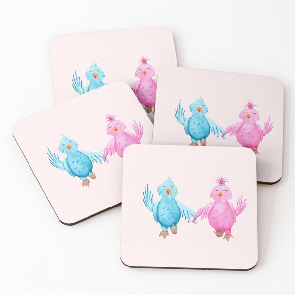 Item preview, Happy Watercolour birds in love designed and sold by CheekyColours.