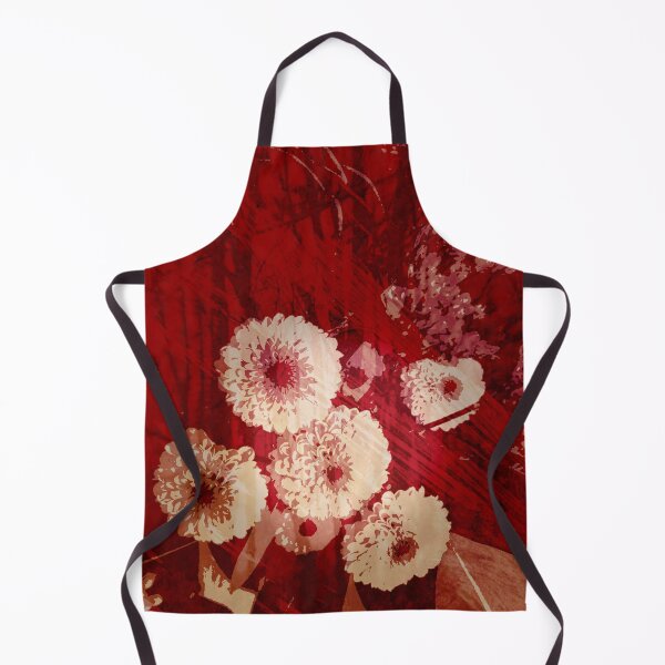 Item preview, Red Floral Abstract Painting designed and sold by KiwiArtistDK.