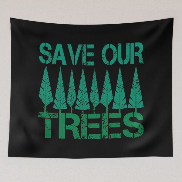 Item preview, Save Our Trees, Vintage Grunge  designed and sold by ACC .
