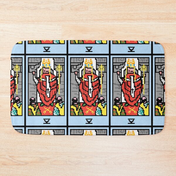 Item preview, Wait, is this pixel art tarot? Yellow - Major Arcana 'The Hierophant' (Design for T-shirt, stickers and other accessories) designed and sold by Pixel Waite.