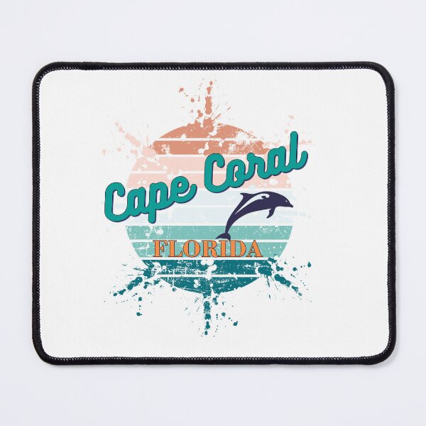 Item preview, Cape Coral Florida Exploding Watercolor Retro Sunset designed and sold by adriana-holmes.