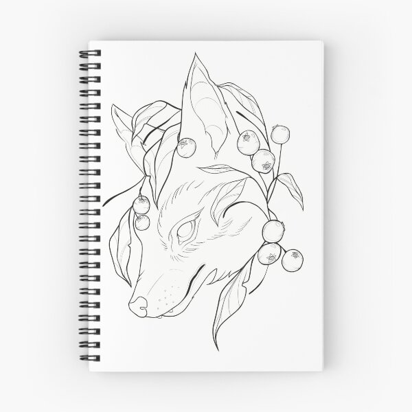 Item preview, Fox flower tattoo design designed and sold by patriciafalls.