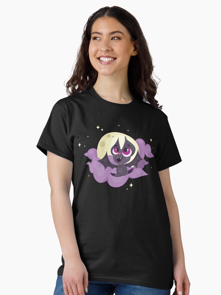 Aperçu 2 sur 7. T-shirt classique avec l'œuvre Cartoon Bat in the sky créée et vendue par Festiv-at-Home.